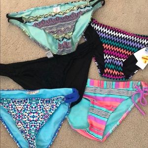 Set of 5 XL Bikini bottoms